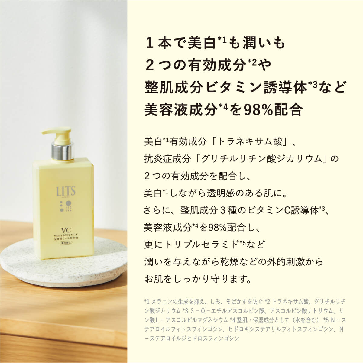 楽天市場】リッツ モイストC 薬用 ボディミルク LITS 美白 全身用