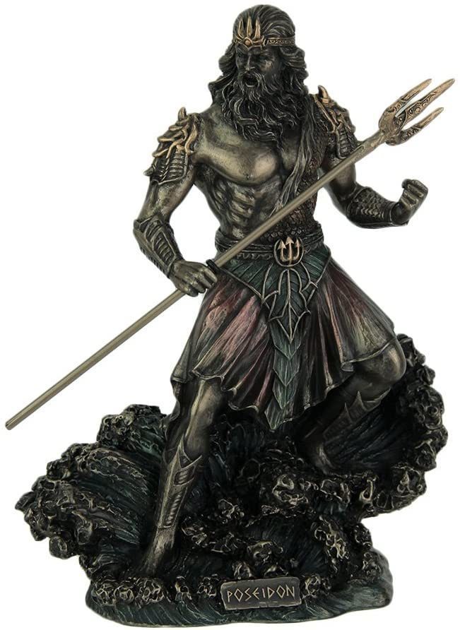 楽天市場】古代ギリシャの海の神 ポセイドン像 置物彫刻 彫像