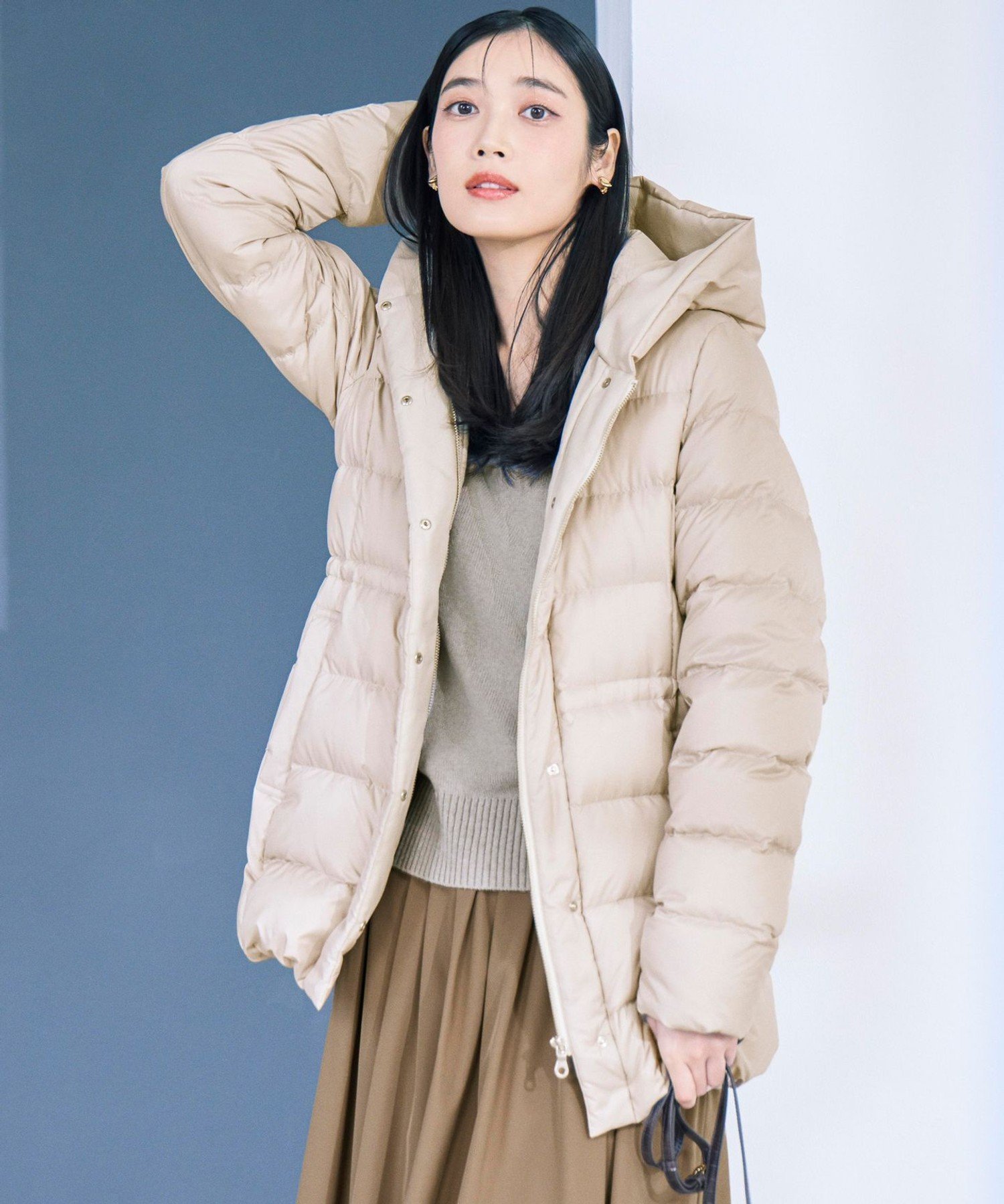 23区｜【VERY掲載/新色追加】シレータフタ ミドル丈 ダウンコート