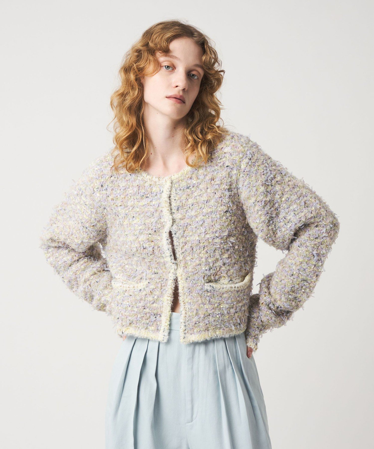 roku 6 ニットカーディガン Beauty & youth 6(ROKU) BEAUTY＆YOUTH(ロク ビューティーアンドユース) アルパカ