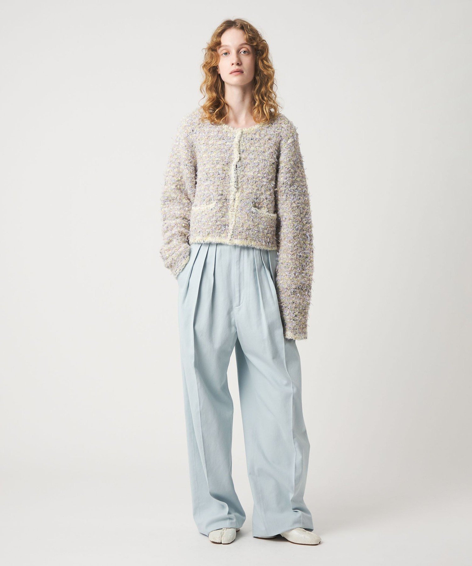 BEAUTY&YOUTH UNITED ARROWS｜<6(ROKU)>ミックス ニット カーディガン