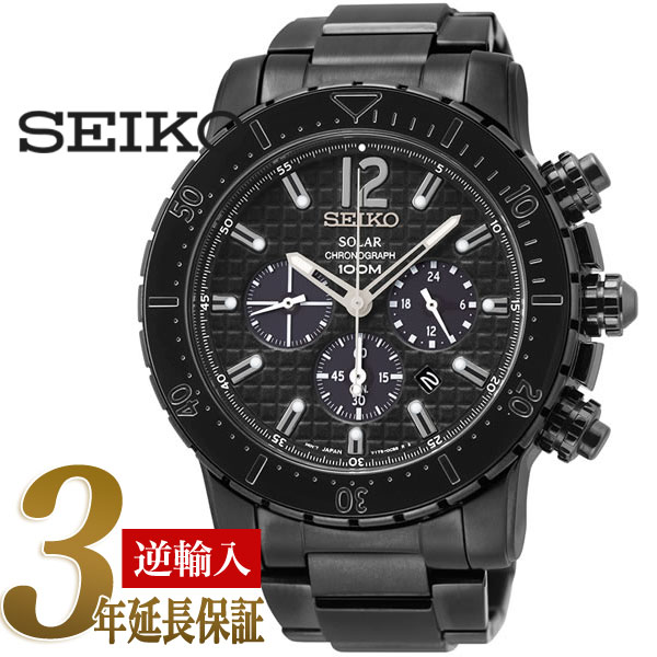 楽天市場】【逆輸入SEIKO】セイコー ソーラー クロノグラフ メンズ
