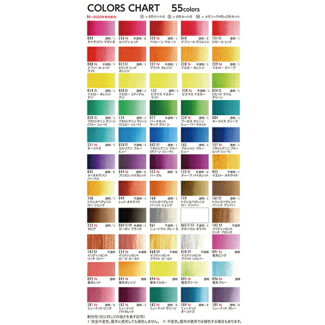 楽天市場】リキテックス リキッド 全色(55色)セット : コミック画材