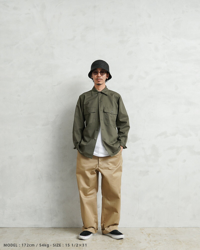 楽天市場】実物 新品 デッドストック 米軍 ユーティリティシャツ OG