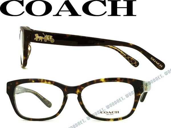 楽天市場】COACH コーチ メガネフレーム 鼈甲柄ブラウン 眼鏡 めがね