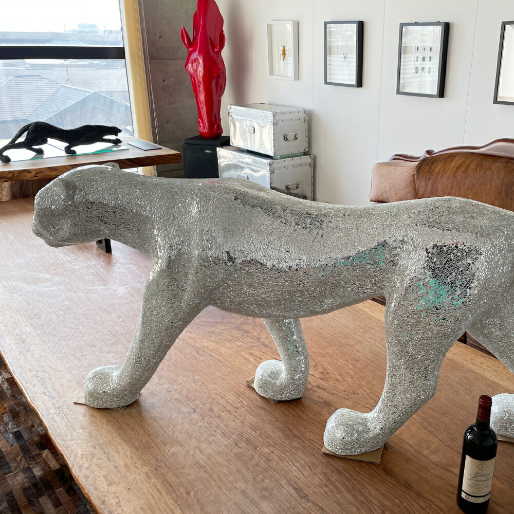 楽天市場】白ヒョウ オブジェ インテリア 置き物 モダン 北欧 玄関