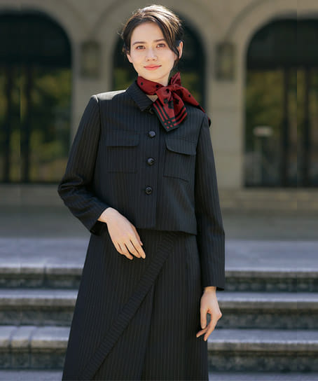 MARY QUANT】全1色・ジャケット（グリーン購入法・ストレッチ） M43261