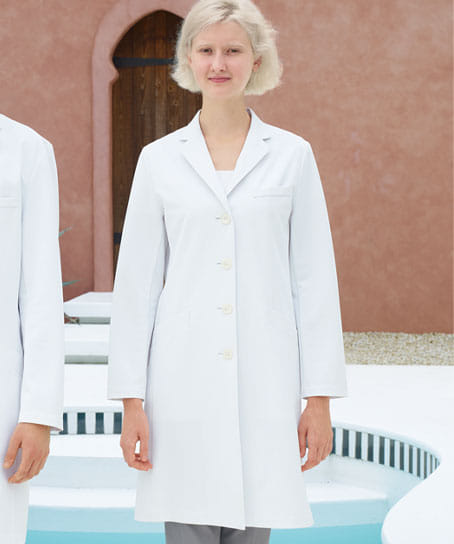 ナガイレーベン】Blue Blanc4D+ シングルドクターコート SD-3040