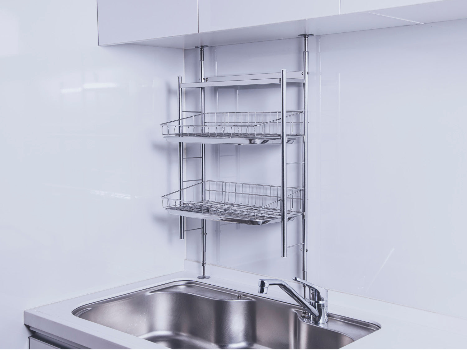 突っ張り式水切りラック ステンレス仕様 – 燕三条水切り直販店 TUBASAN