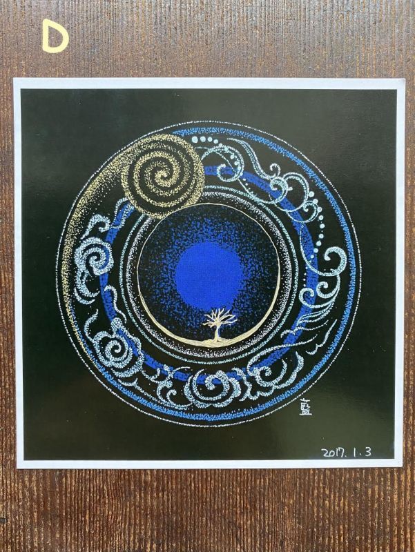 お部屋に飾って、、、曼荼羅屋 ポストカードセット 正方形 Ai Takabatake