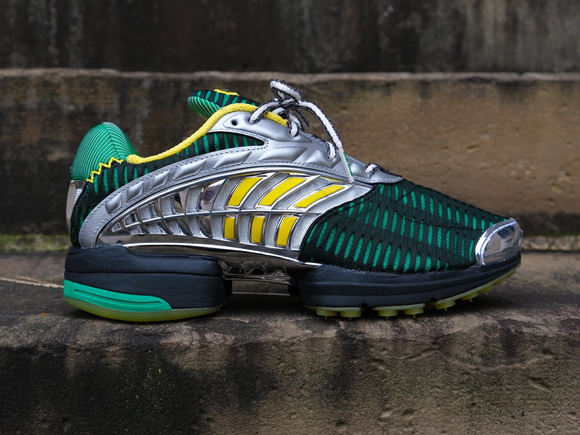 Adidas x Brain Dead Climacool 2 'Core Black/Impact Yellow/Silver