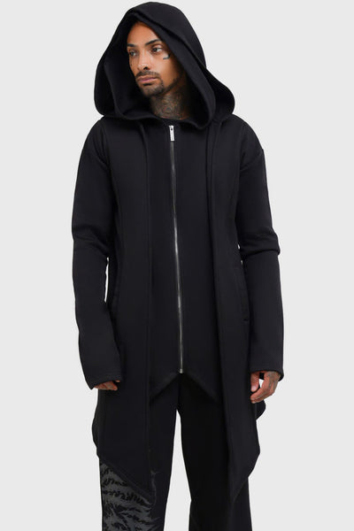 Hardcoded Poetry Longline Hoodie | Killstar