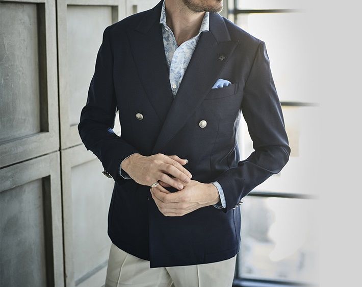 G-STAGE - ネイビーダブルブレザー | ジャケット | ネイビー | メンズ