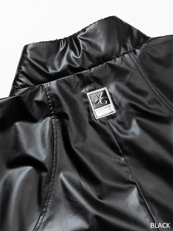 SY32 by SWEET YEARS - GLOSS METAL EMBOSS JK | ブルゾン | ブラック