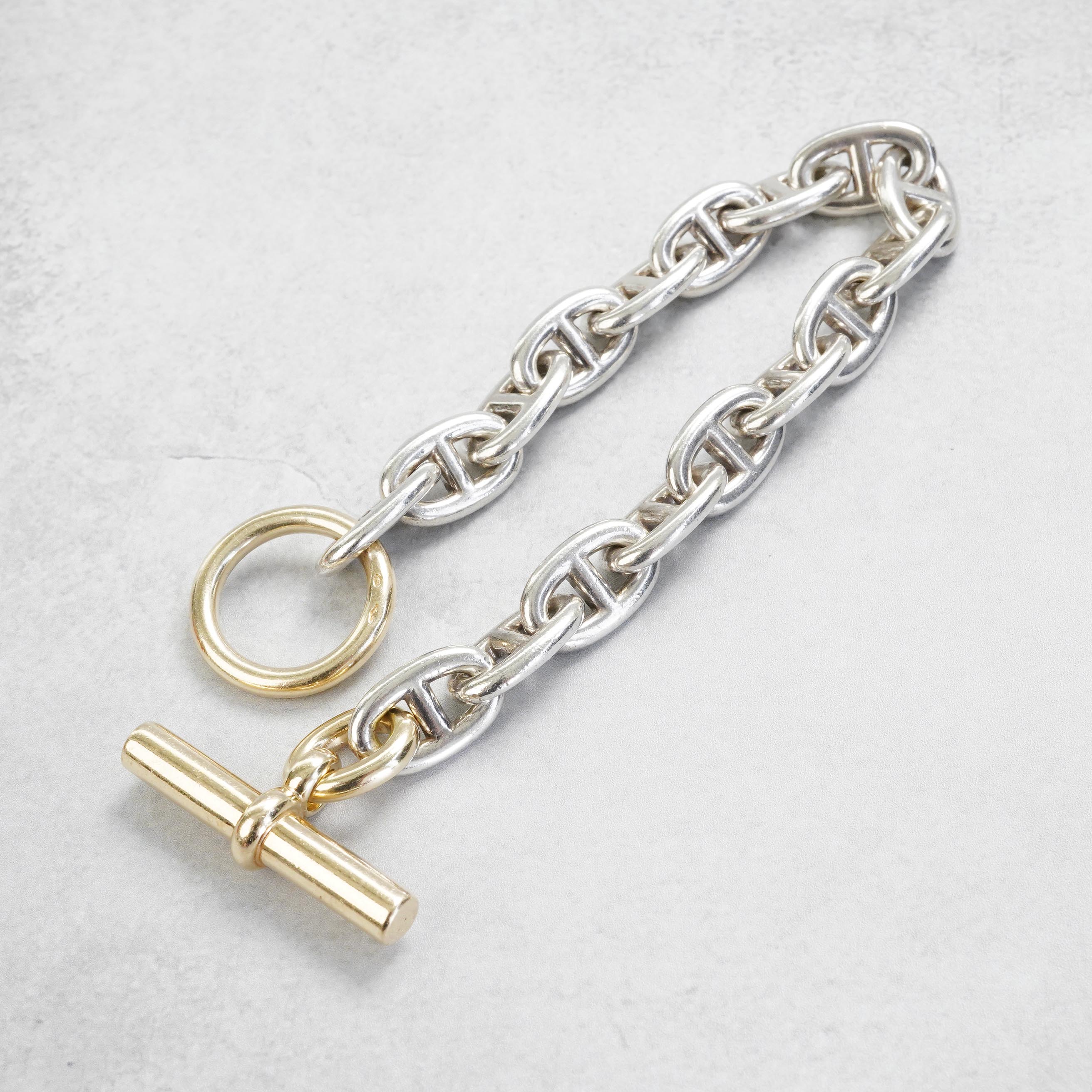 HERMES シェーヌダンクル MM17 YGコンビ ブレスレット – VISION ARCHIVE