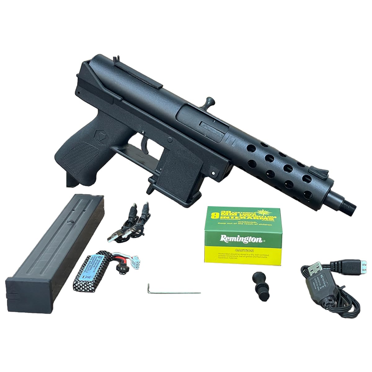 TEC-9 電動サブマシンガン 連続 発射不可 シェルエジェクション電動