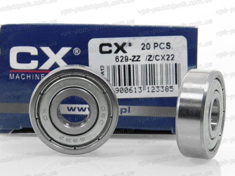 Подшипник 629 ZZ, аналоги 80029, 629 2z, 629-z