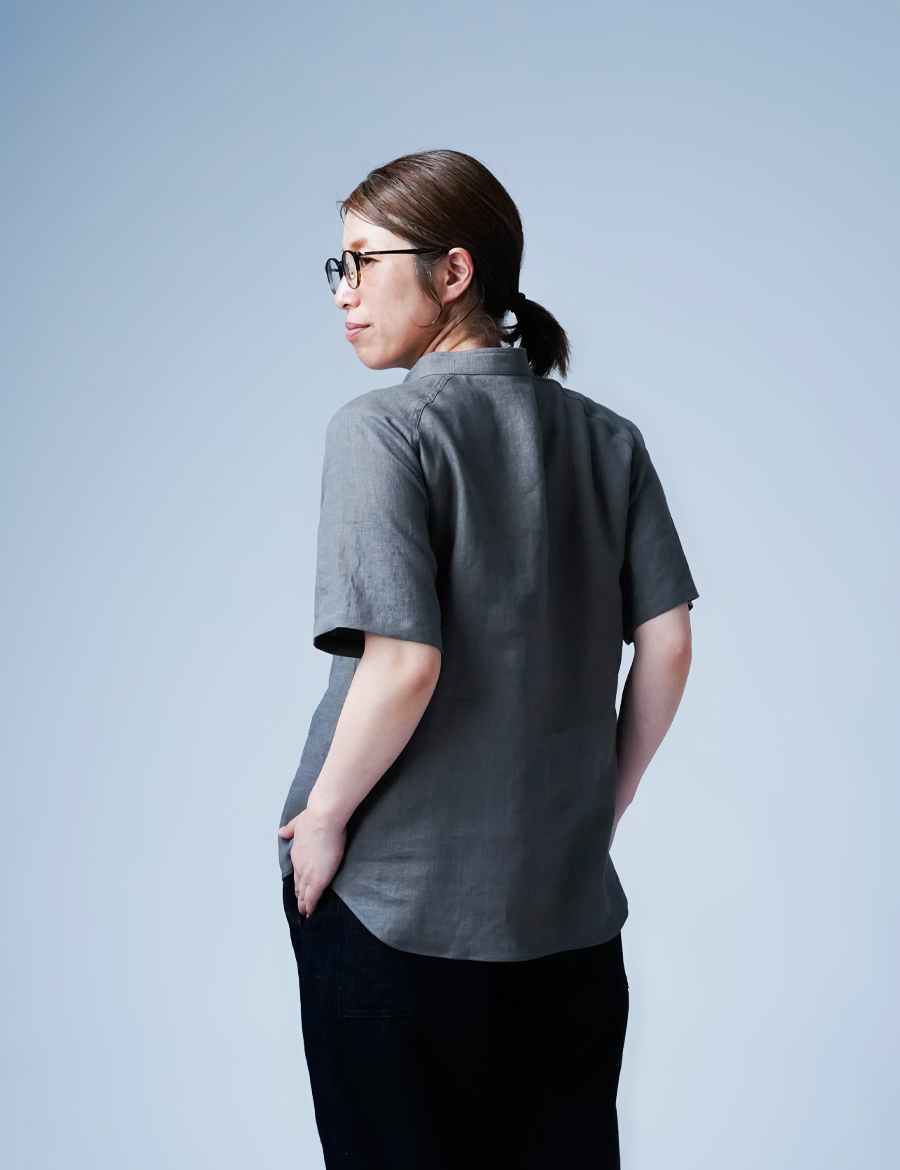 リネンシャツ】風が抜ける瞬間が気持ちいい！マオカラー ラグラン