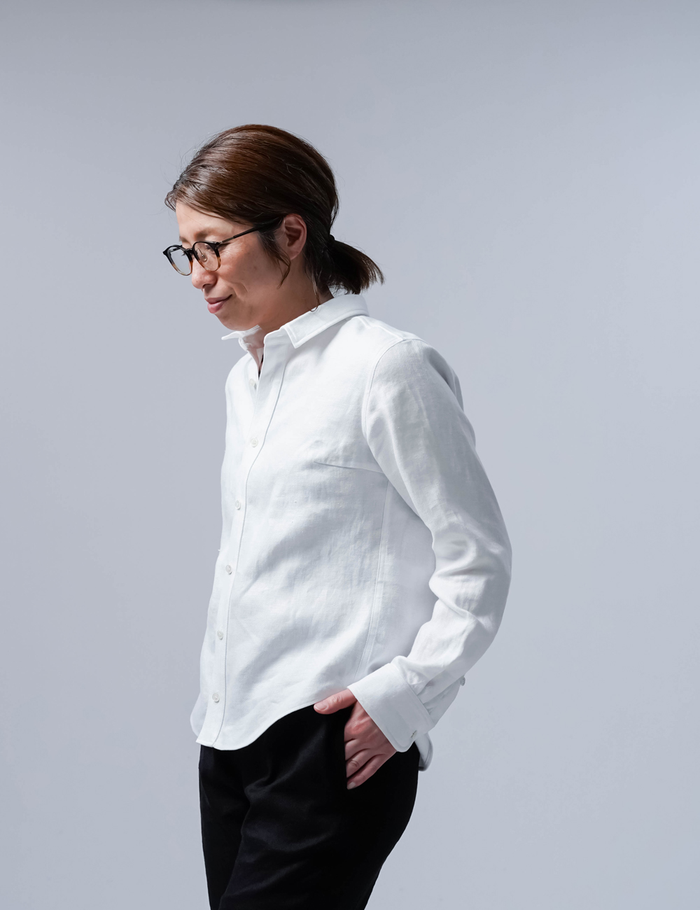 プレミアム】 Linen Shirt wafu史上最高の上質リネン シャツ