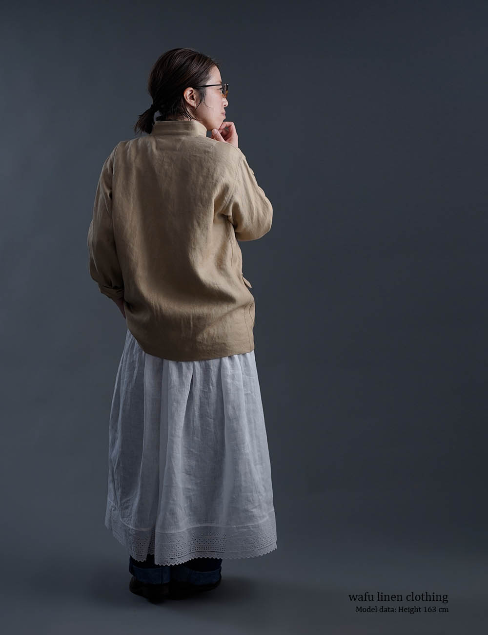 受注製作】【プレミアム】リネンジャケット フレンチ ヴィンテージ