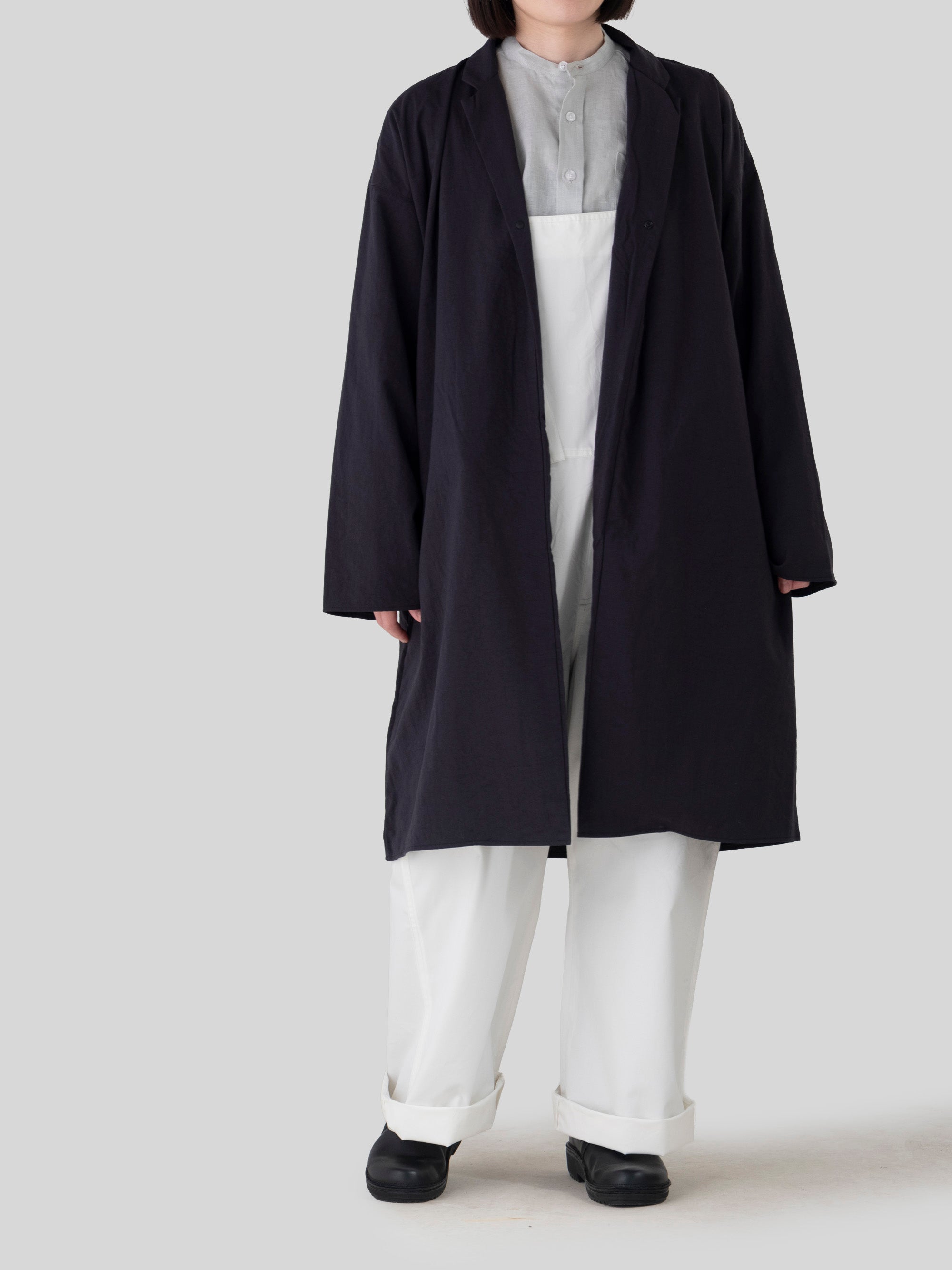 ナイロン リバリーコート テーラードカラー｜MUYA