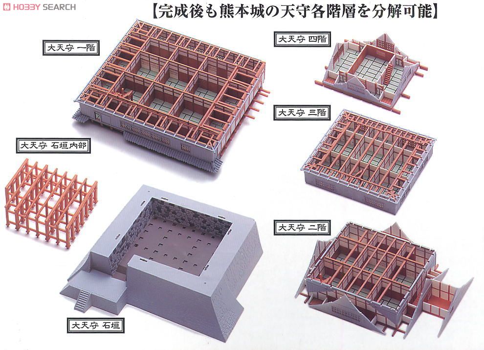 1/144 神瞰 熊本城 (プラモデル) - ホビーサーチ ミリタリープラモ