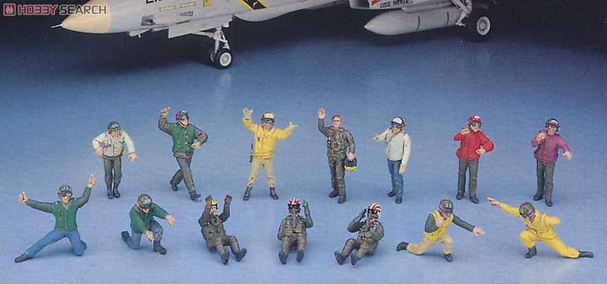 アメリカ ネイビーパイロット/デッキ クルーセット A (プラモデル