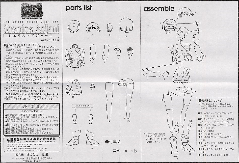 シェリス・アジャーニ (ガレージキット) - ホビーサーチ フィギュア