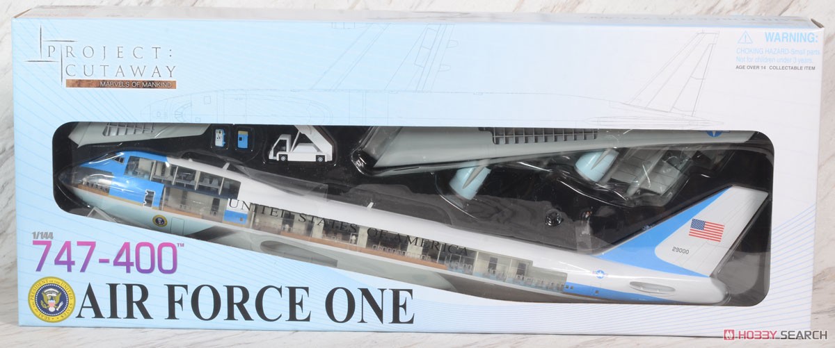アメリカ大統領専用機 エアフォース・ワン 747-400 塗装済み半完成
