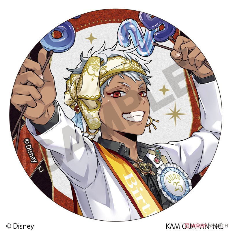 ツイステ おめかしバースデー 缶バッジ ディズニー ツイステッド