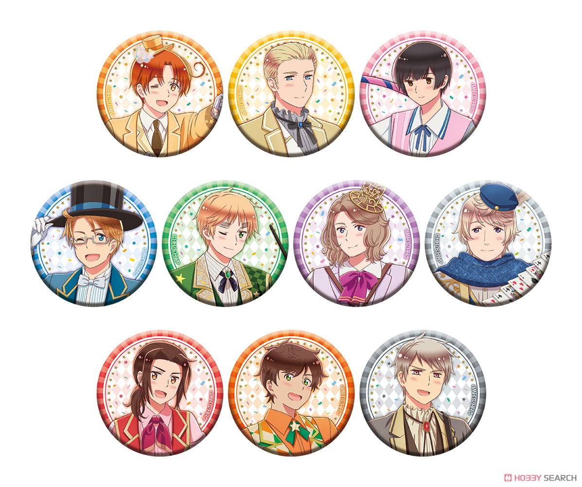 アニメ「ヘタリア World☆Stars」 描き下ろし缶バッジコレクション