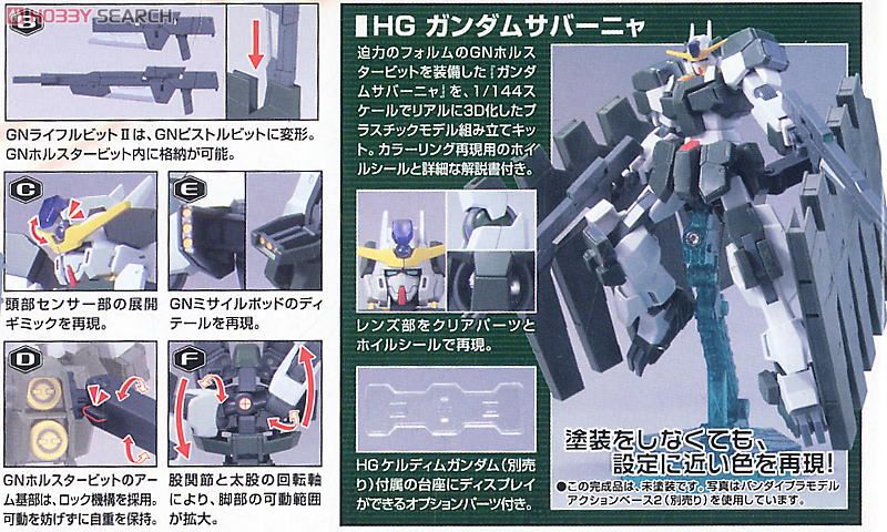 ガンダムサバーニャ (HG) (ガンプラ) - ホビーサーチ ガンプラ他