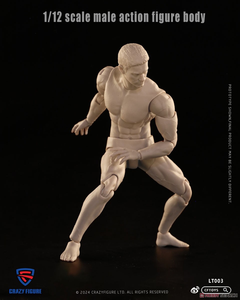 クレイジーフィギュア 1/12 メール アクションフィギュア ボディ