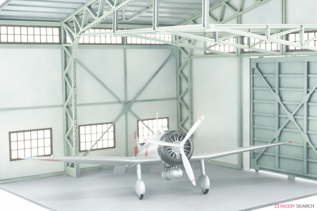 1/48～72 格納庫 未塗装ペーパーキット (組み立てキット) (鉄道模型