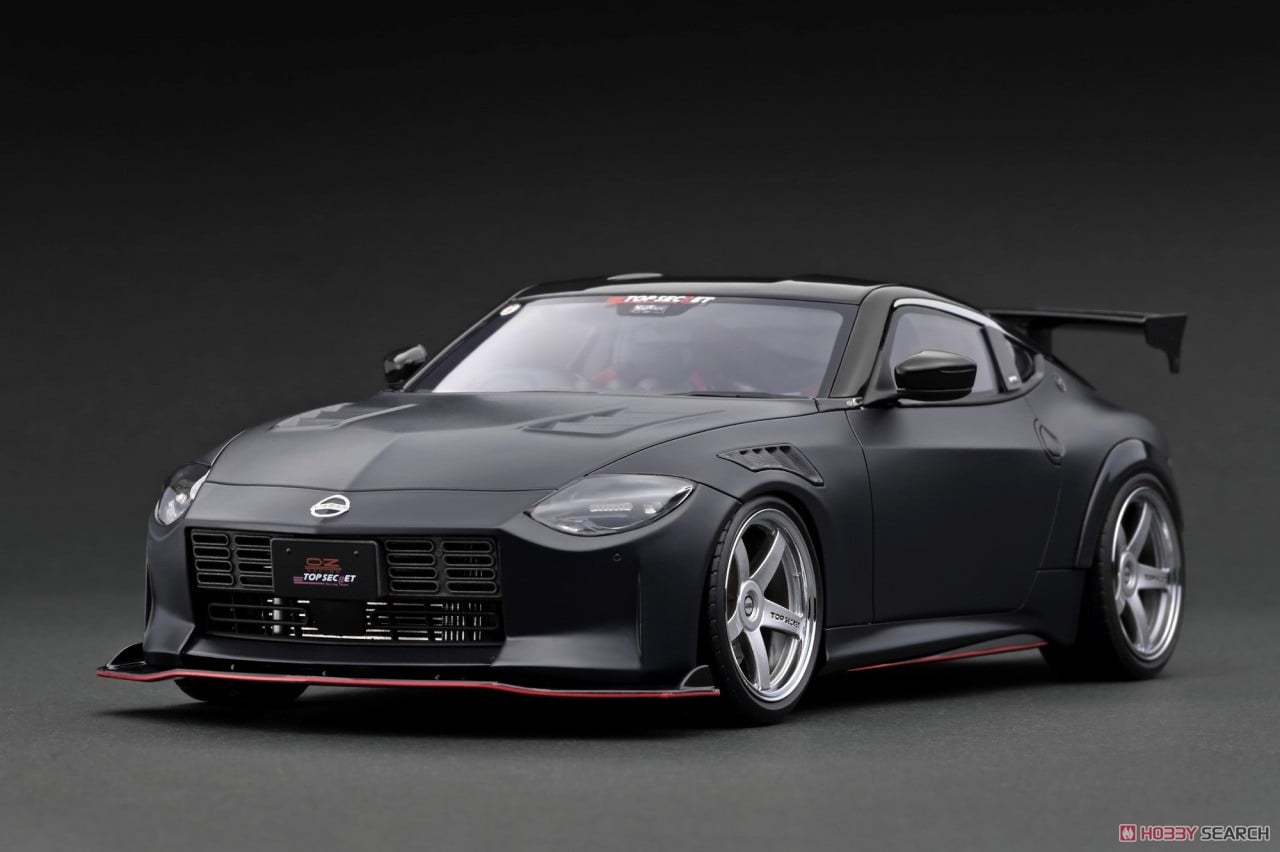 TOP SECRET Fairlady Z (RZ34) Matte Black (ミニカー) - ホビーサーチ