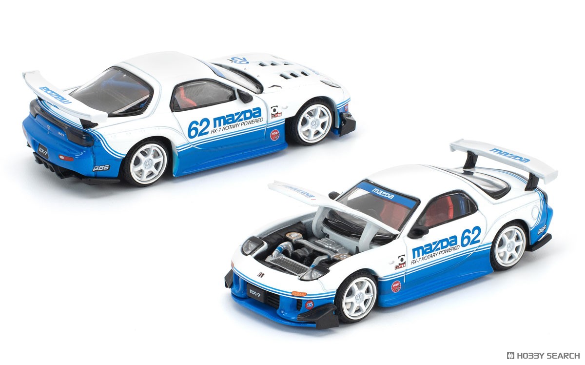 マツダ RX-7 (FD3S) ブルー/ホワイト (ミニカー) - ホビーサーチ ミニカー