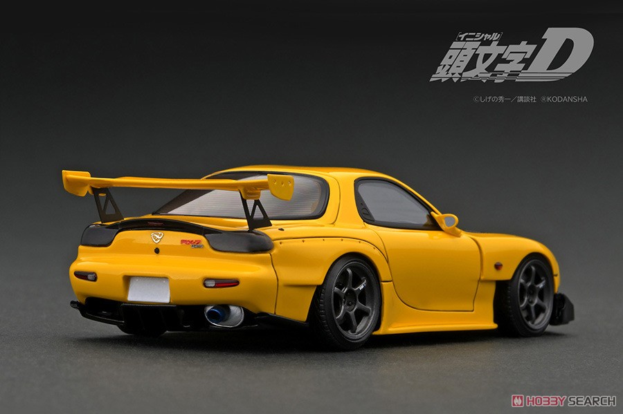 INITIAL D Mazda RX-7 (FD3S) Yellow With Mr. Keisuke Takahashi