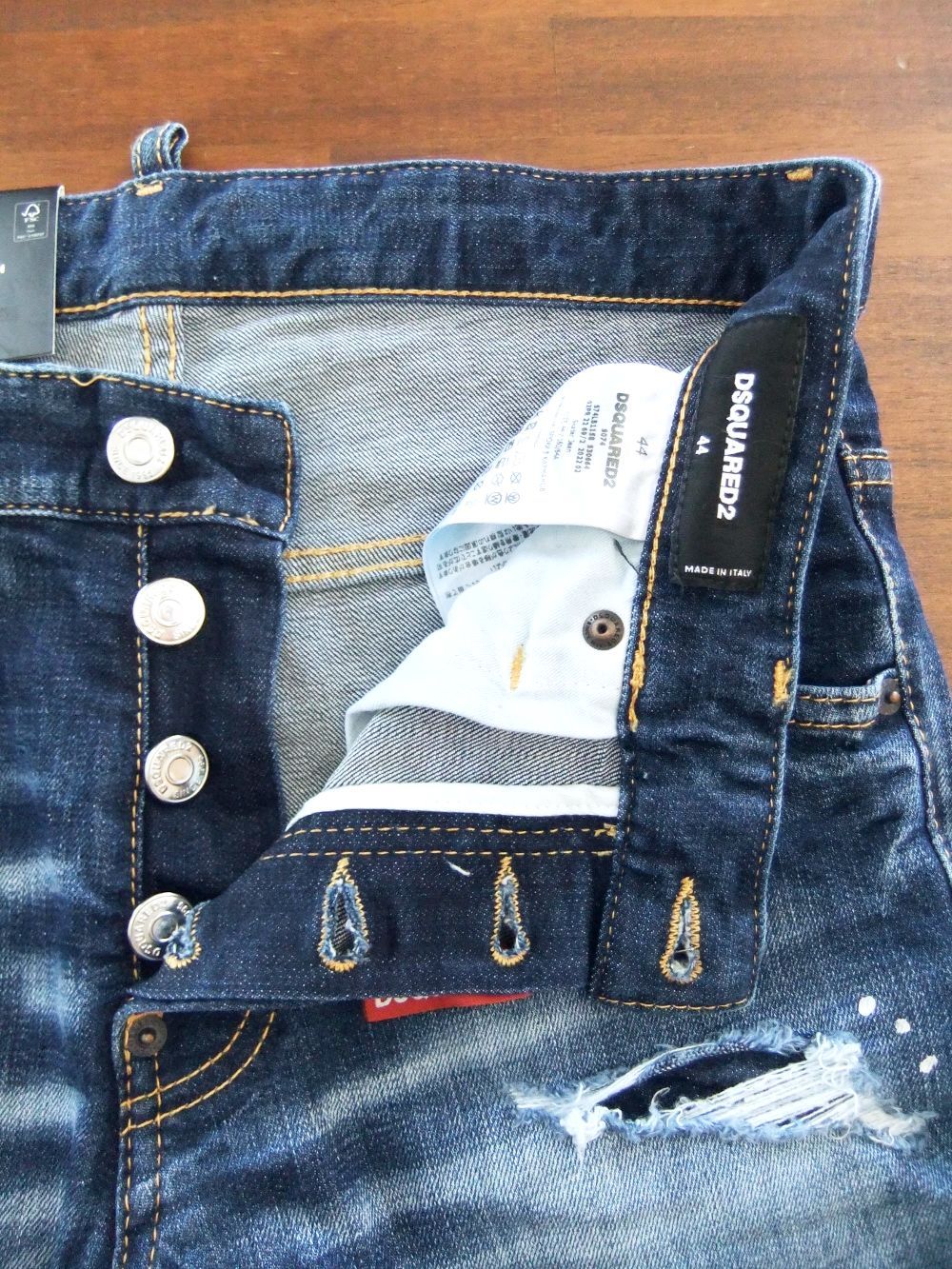 Dsquared2 - DARK WARM PATCH WASH SKATER JEANS スケーター ジーンズ