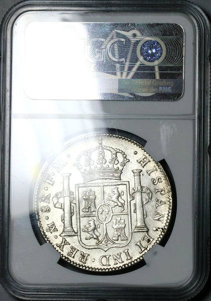 1800 NGC MS 61 Mexico 8 Reales Charles IV Pillars Spain Colonial