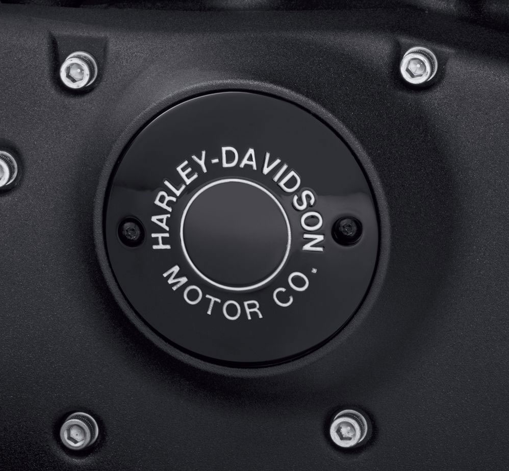 H-D MOTOR CO.ロゴ・タイマーカバー グロスブラック - Harley Davidson