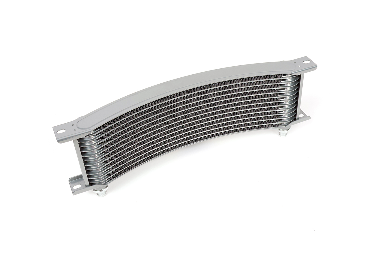 オイルクーラーコア ラウンド #6 11インチ13段 シルバー | ACTIVE