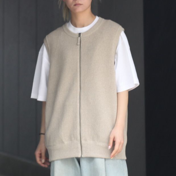 crepuscule - 【残りわずか】Moss Stitch Zip Vest | ACRMTSM ONLINE STORE