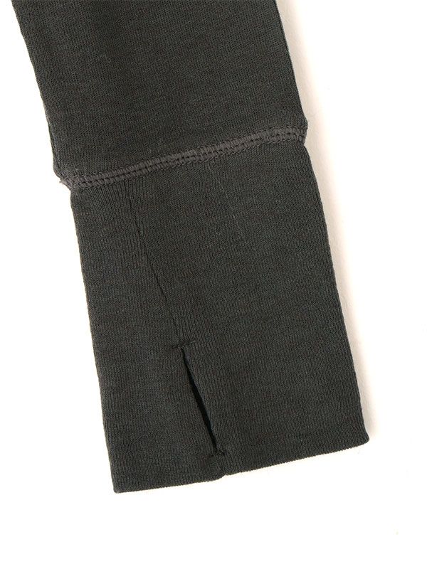 ETRE TOKYO - ウールフライスヘンリーネックプルオーバー（CHARCOAL