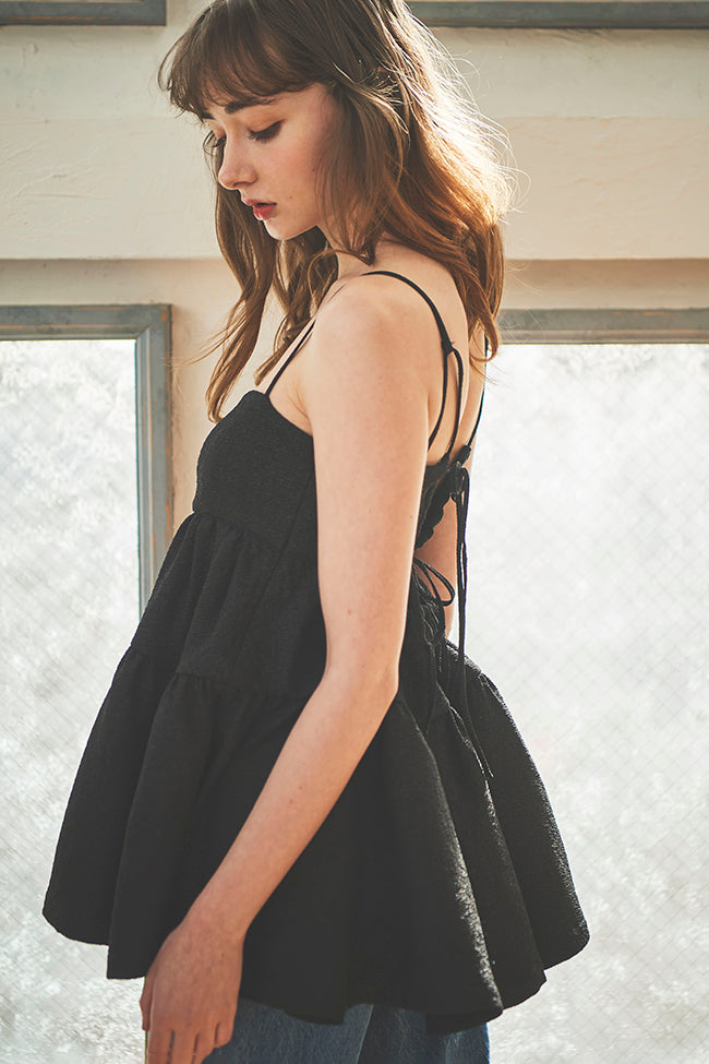 ジャガードフレアキャミトップス – ADMORE