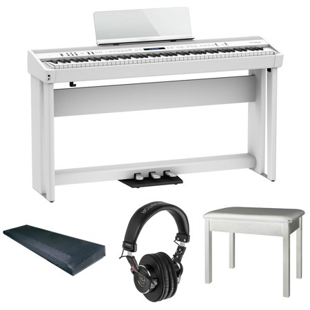 Roland FP-90X 88-Key Portable Digital Piano, White with Stand