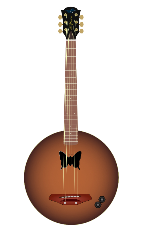 K.Yairi OK-1E(Kヤイリ 桶ギター)の解説と無料イラスト | ギター図鑑