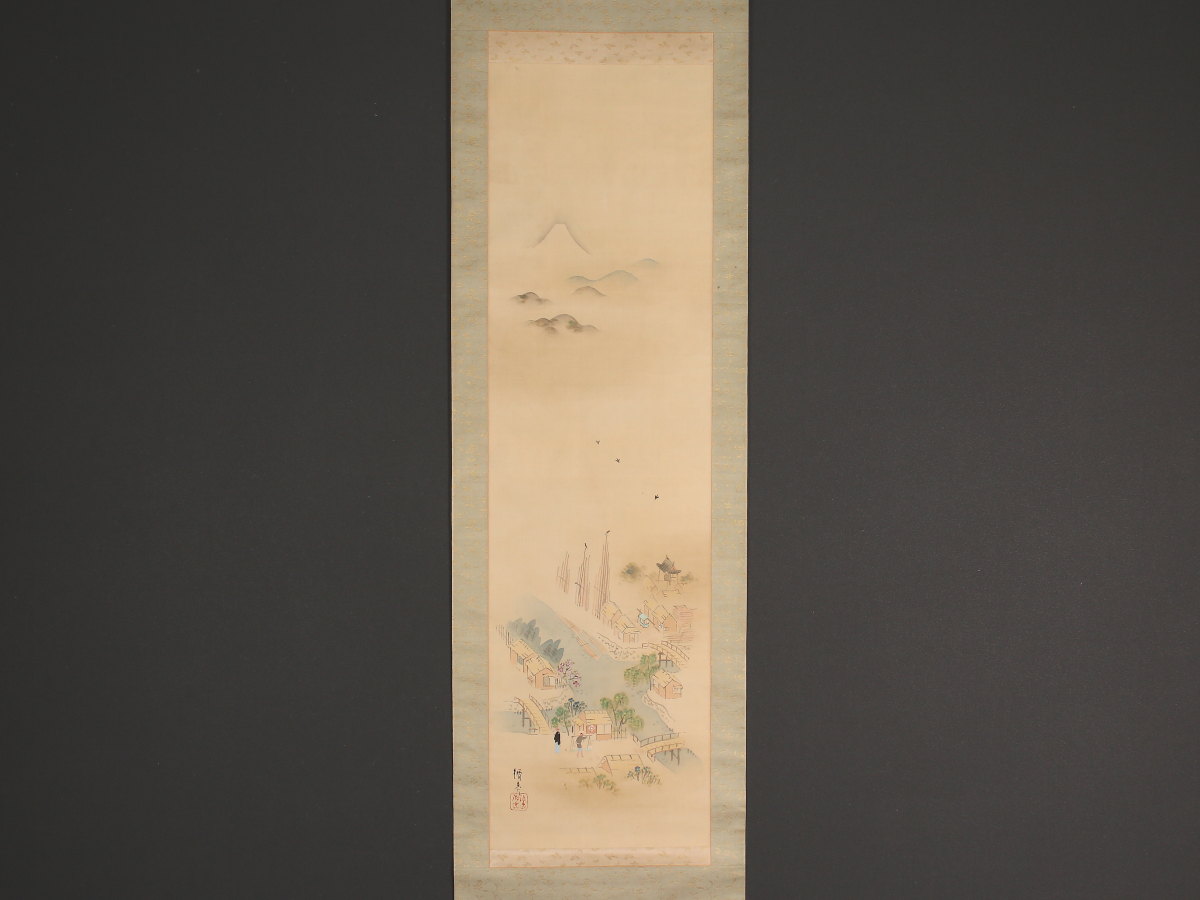 掛軸紹介 撞木橋図 | 掛け軸や骨董品の販売・買取なら株式会社縁［大阪］