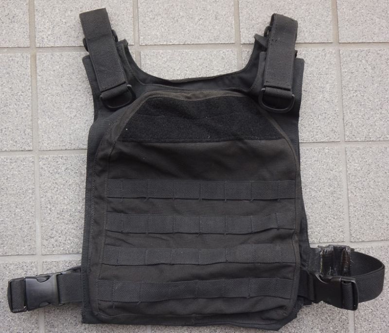 米軍放出PPM・TAS製IAPCプレートキャリア黒LARGE - ミリタリー