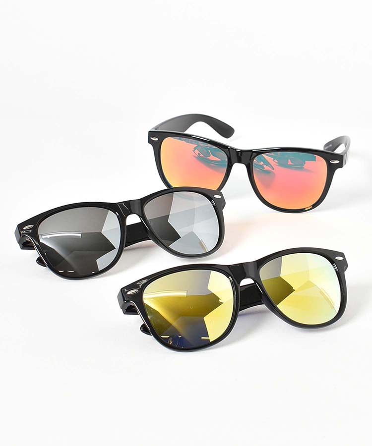 ミラーレンズサングラス9508 メガネ 色付きレンズ カラーサングラス