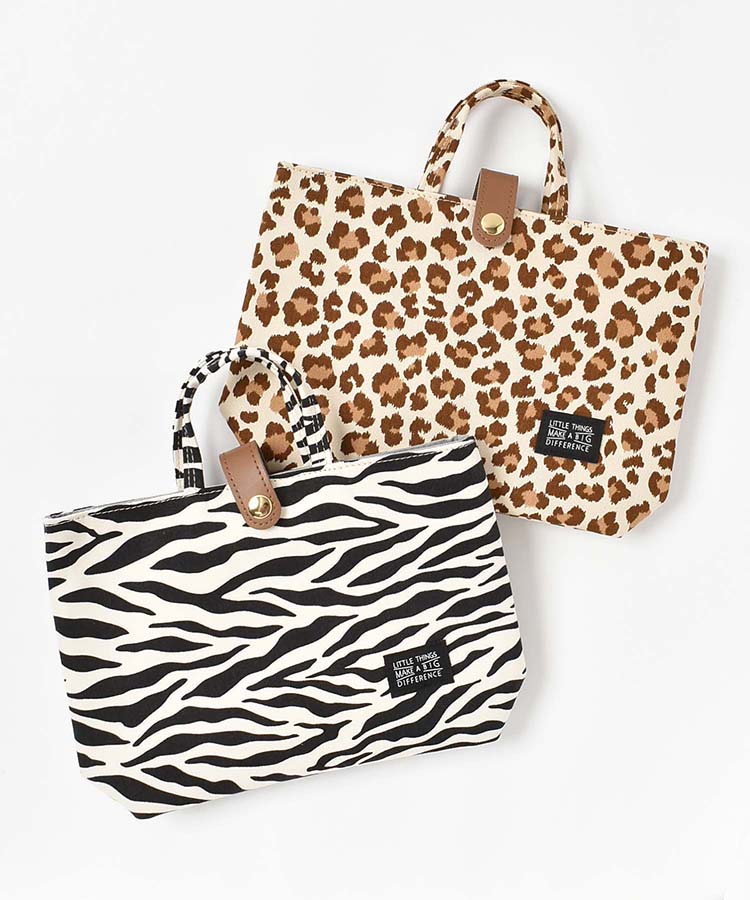 アニマル柄バッグインバッグ バッグインバッグ ポーチ 小物入れ 携帯